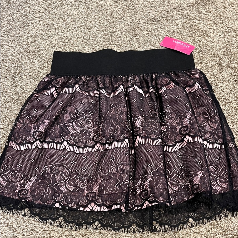 Xhilaration Black Lace Women mini skirt. Size S.